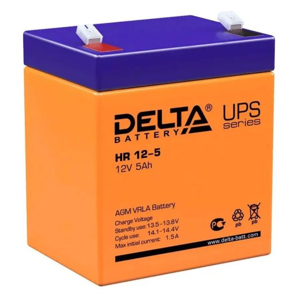 Аккумулятор для ИБП Delta Battery HR 12-5 12 В 5 Ач