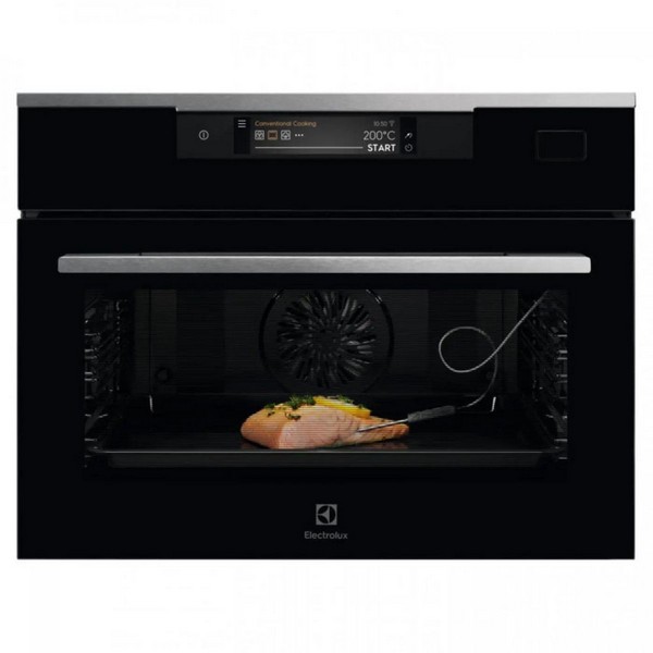 Духовой шкаф Electrolux KVBAS21WX серебристый/черный