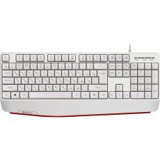 Клавиатура проводная Defender Atom HB-546 USB, проводная, белый, 45547
