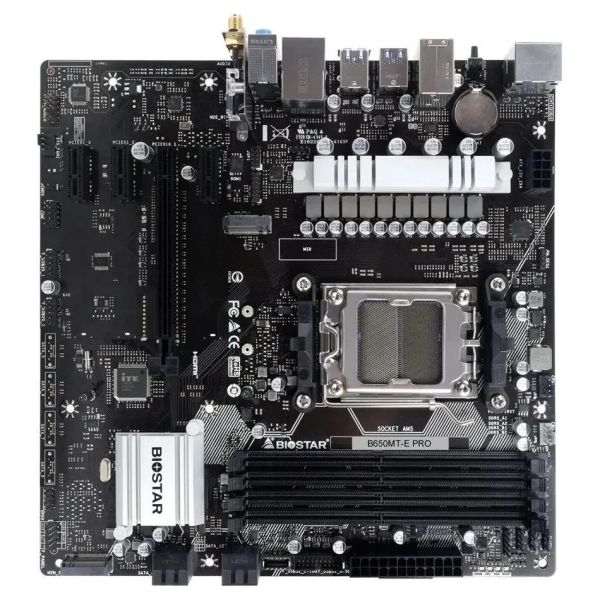 Материнская плата Biostar B650MT-E Pro SocketAM5, AMD B650, mATX, Ret